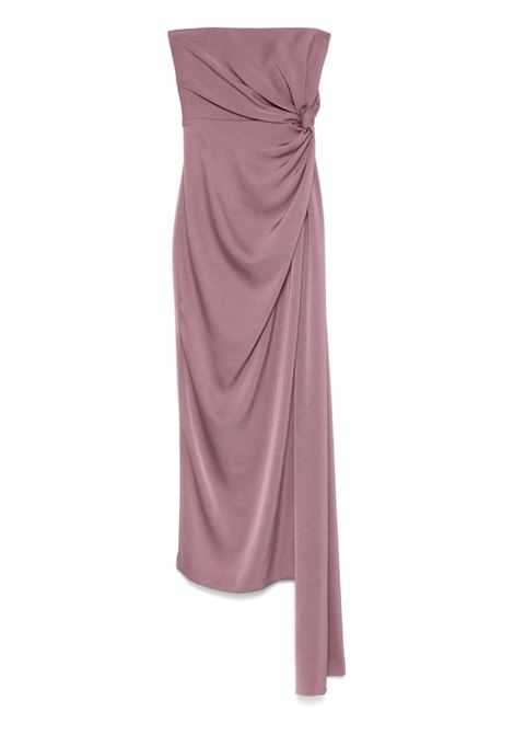 Mauve lilac strapless twist dress Alex perry - women